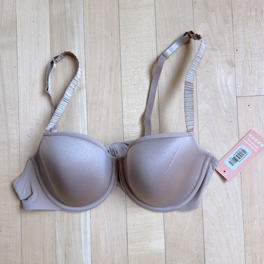 ThirdLove 24/7 Classic T-Shirt Bra Taupe 34C nwt